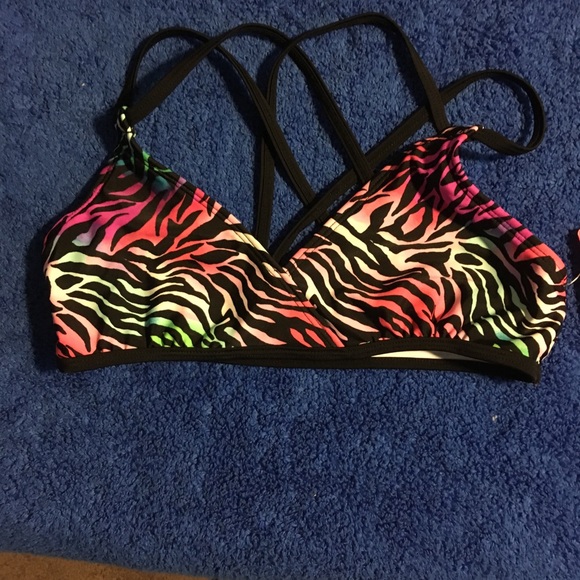 New girls large swimsuit top by XHILARATION - Picture 1 of 5